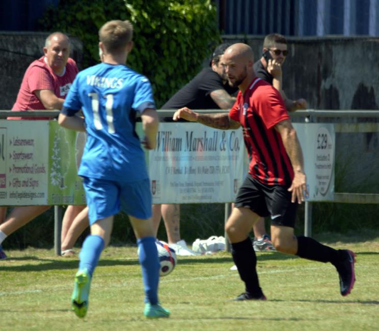 Nathan Greene scored for Goodwick United on opening day of season